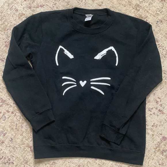 Cat Crewneck Sweatshirt - Picture 2 of 4